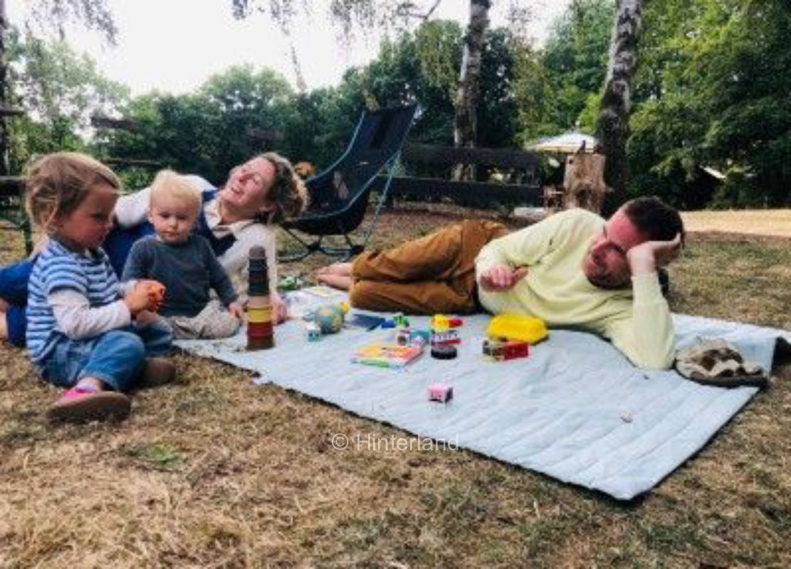 Quiet pitch with resin view at the beech forest