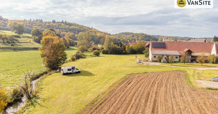 Parking directly on the Ries Crater rim (Donau-Ries)