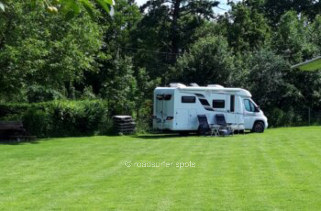 Camping in beautiful landscape