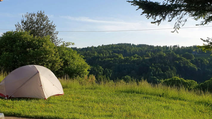 Campsite with magnificent views