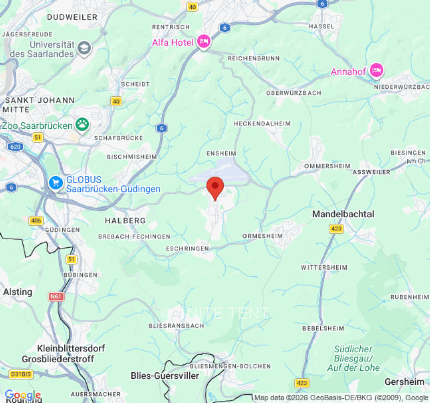 Zeltplatz in Saarbrücken