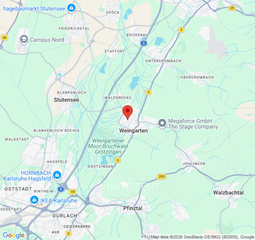 Zeltplatz in Weingarten (Baden)