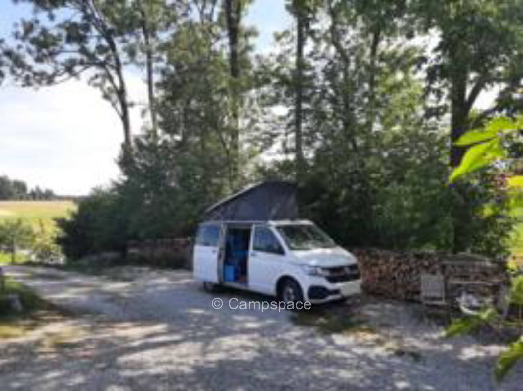 Green farm pitch in Munich countryside