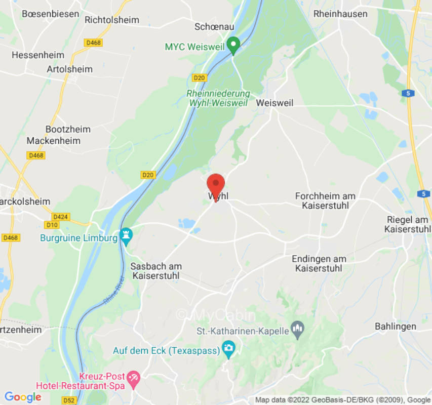 Schöne Wiese zwischen Rhein und Reben