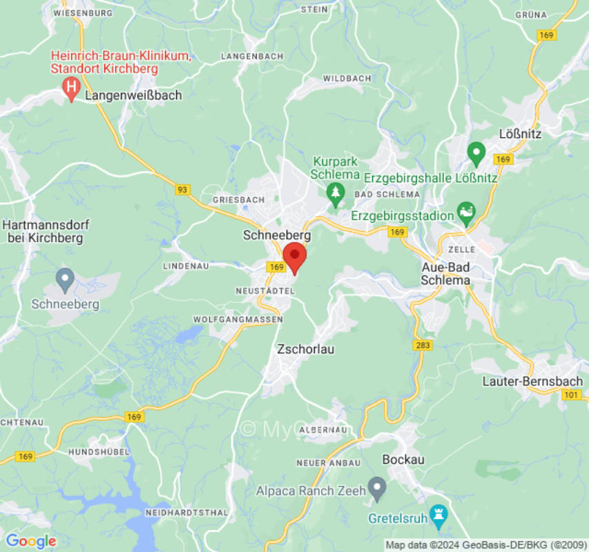 Parken am ErzgebirgsChalet mit Panoramblick