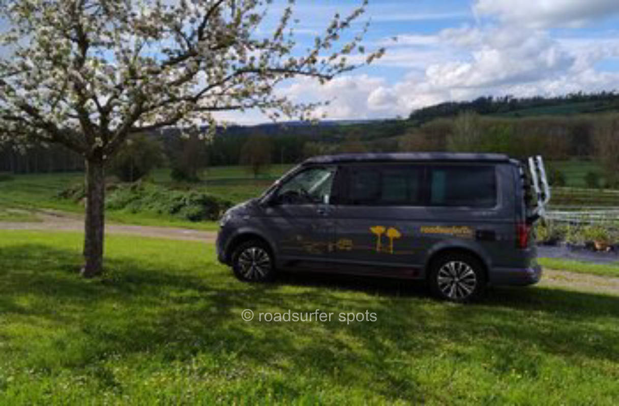 Camping in der Kräutergärtnerei