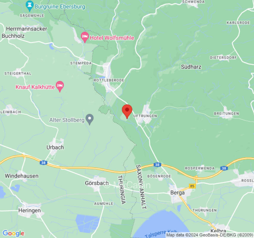 Ehemalige Forellenzucht mitten in der Natur.