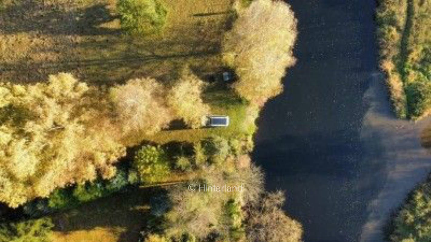 Campen am Grenzufer / am Ufer der Werra