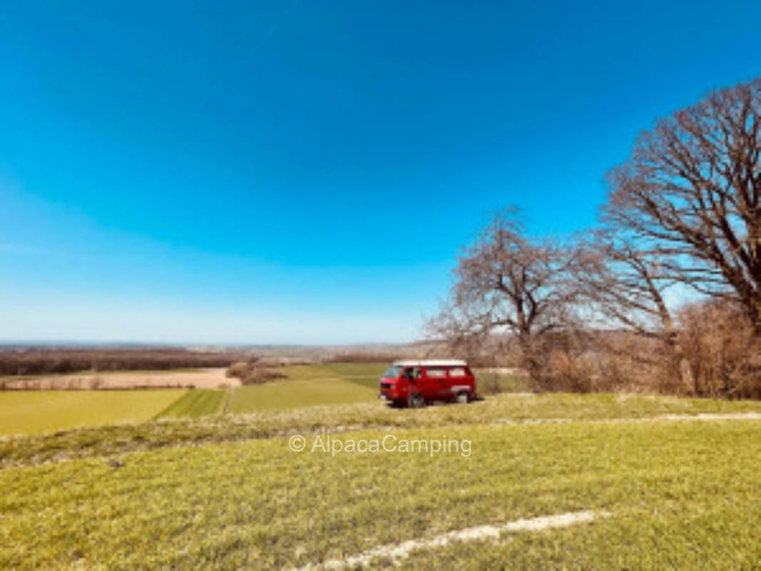 Fantastic far view & sunset, privater Stellplatz