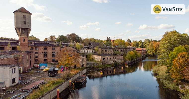 Boat factory on the Finow Canal