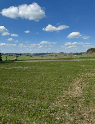 Camping in rural surroundings