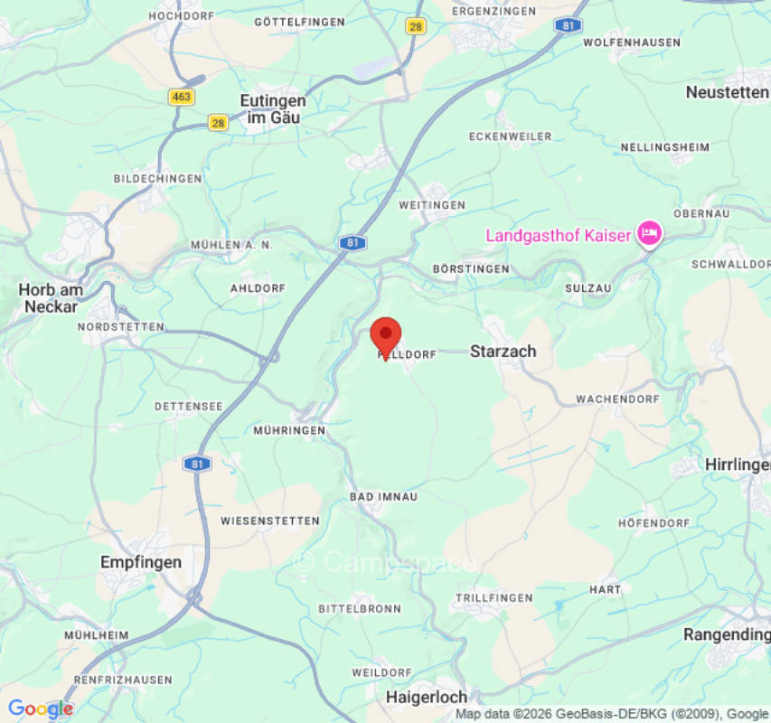 Stellplatz für Wohnmobil/Wohnwagen (Campspace 6749)