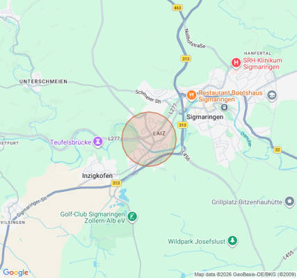Tent campsite in Sigmaringen