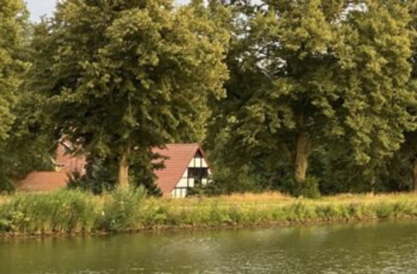 Farm on the Mittelland Canal at Teutoburg Forest