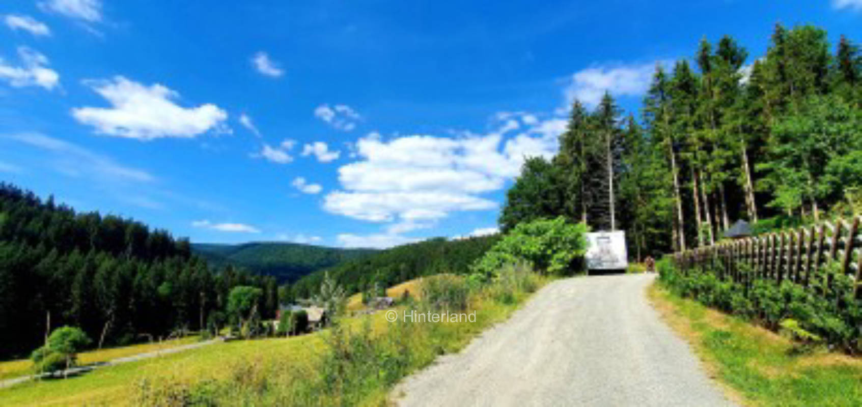 Pitch in the Ore Mountains just before Fichtelberg