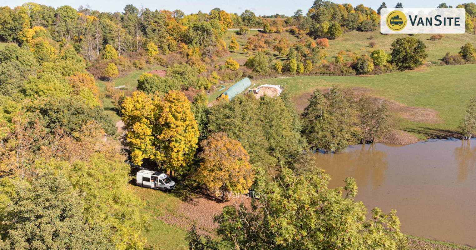 Stellplatz Kuh in Sicht