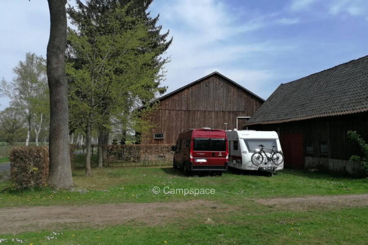 Farm camping in the Lüneburg Heath