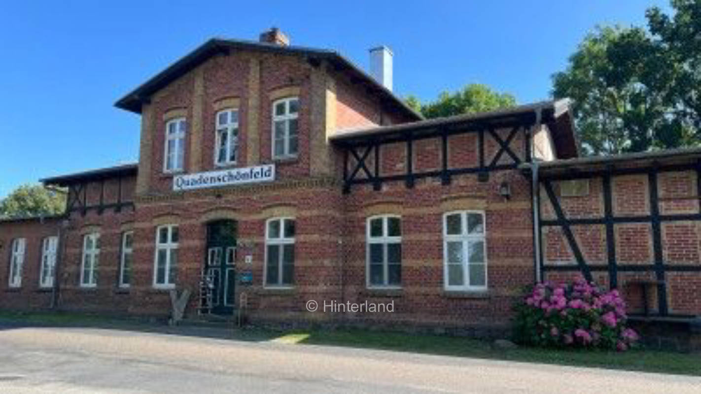 Old train station at the Mecklenburg Lake District