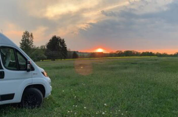 Motorhome parking at Geflügelhof Arnsdorf