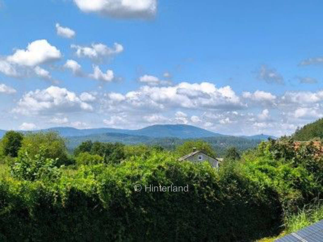 Stellplatz mit Fernsicht zum Cerchov (Tschechien) 