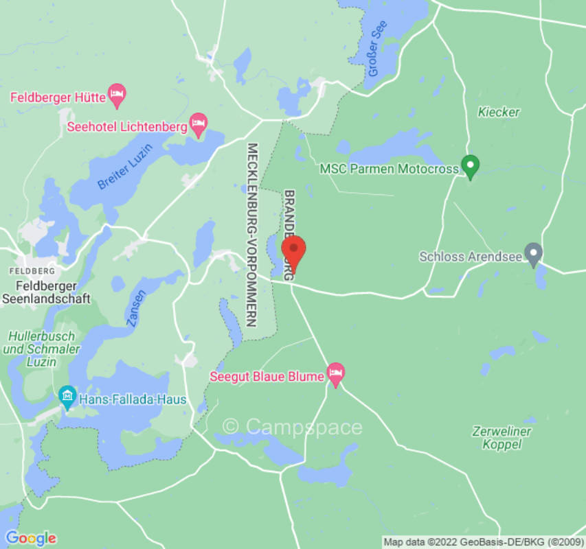 Nature camping in lake location