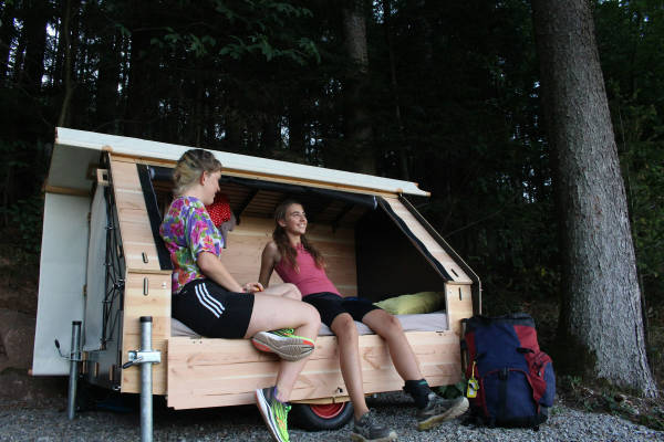 Micro hutte mit sternenblick