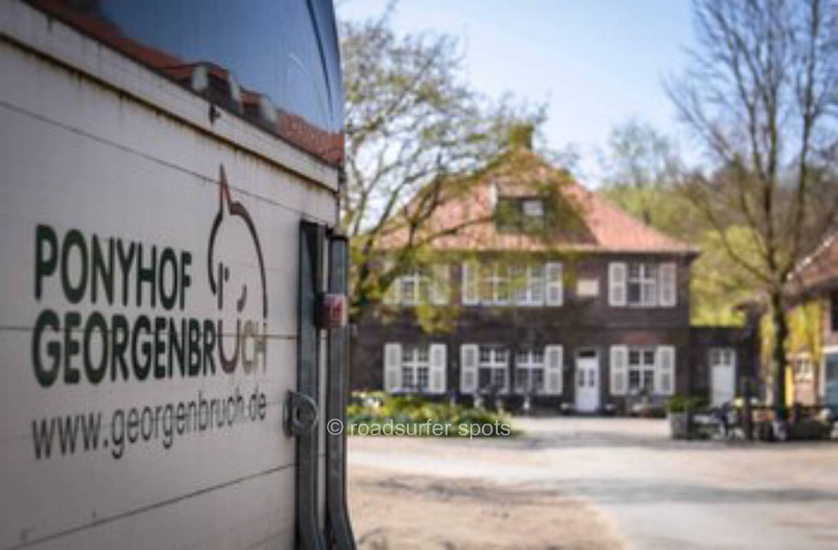 Idyllic pitch with view of horse pasture