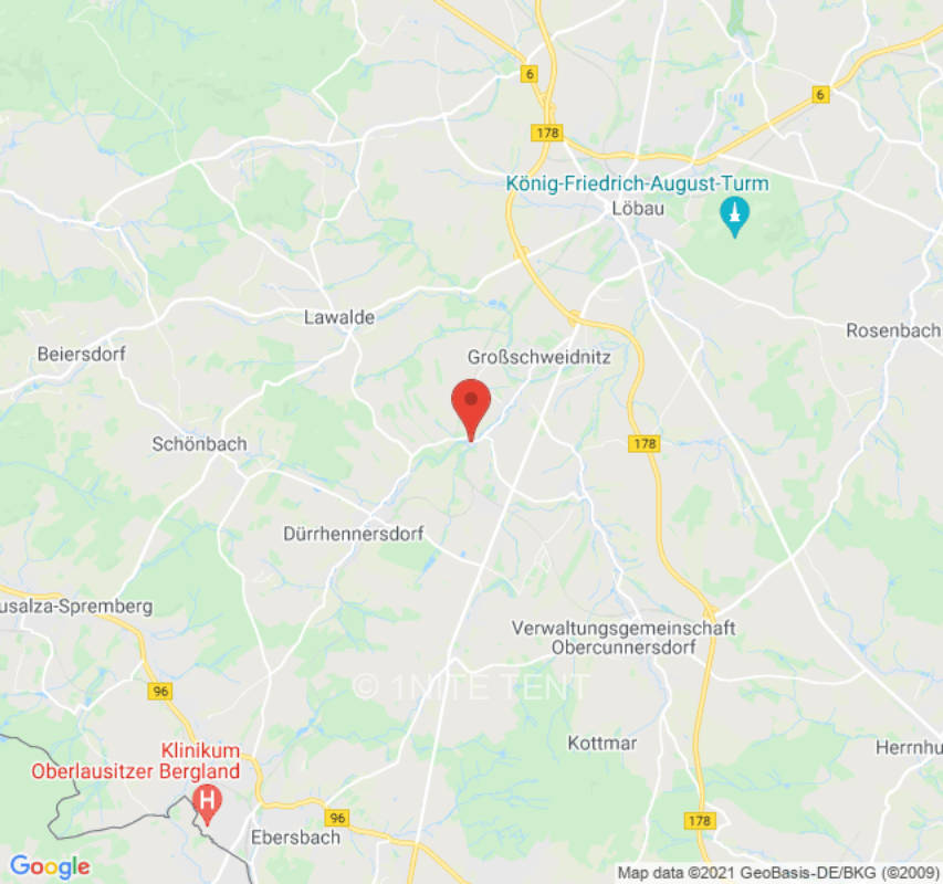 Zeltplatz in Großschweidnitz, privater Stellplatz
