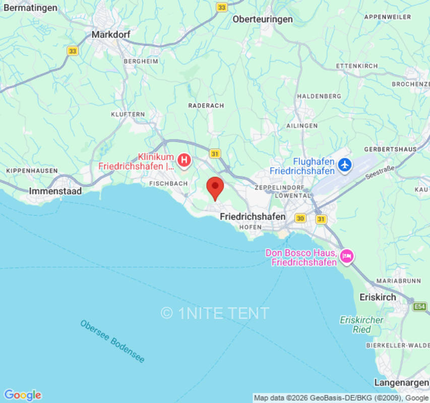 Zeltplatz in Friedrichshafen