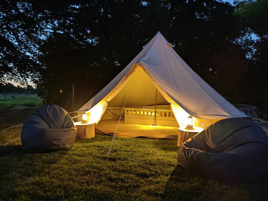 Getaway glamping auf einem biohof