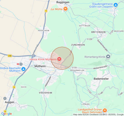 Tent site in Müllheim in the Markgräflerland