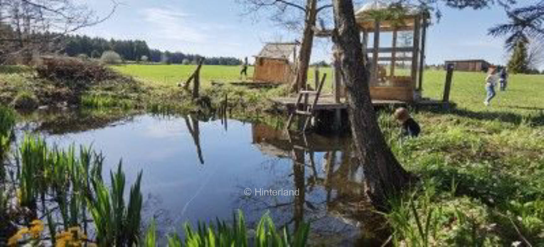 Camping auf der Alm und am Bach auf 800 Höhenmeter
