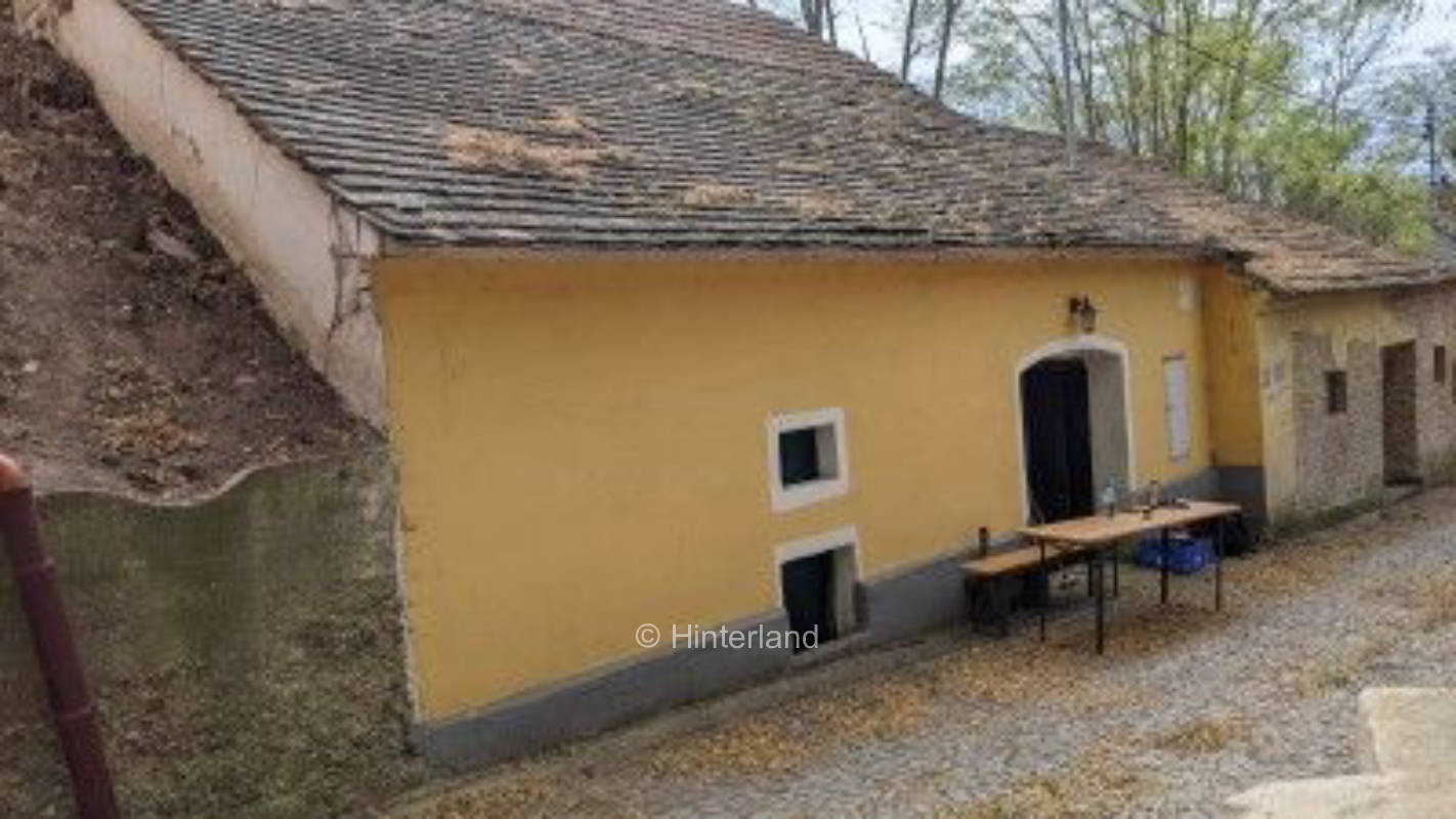 Einmalig - Zelten im Presshaus mit Kellerröhre