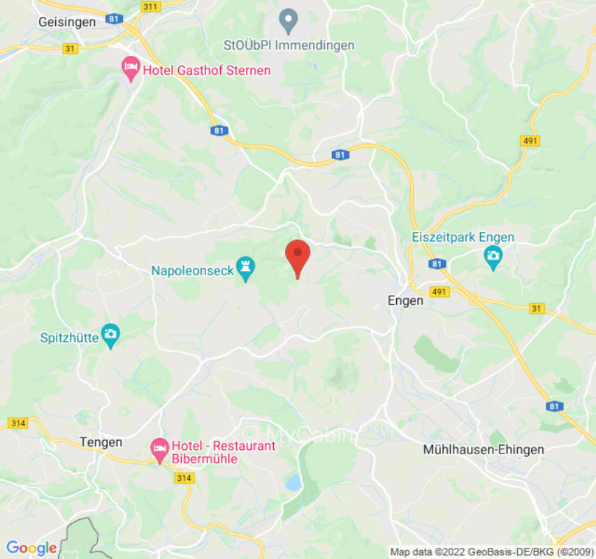 Panoramablick über Vulkanlandschaft und Bodensee