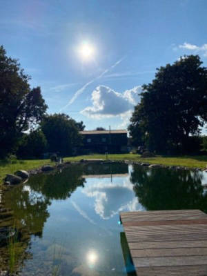 Short getaway in the countryside with natural swimming pond
