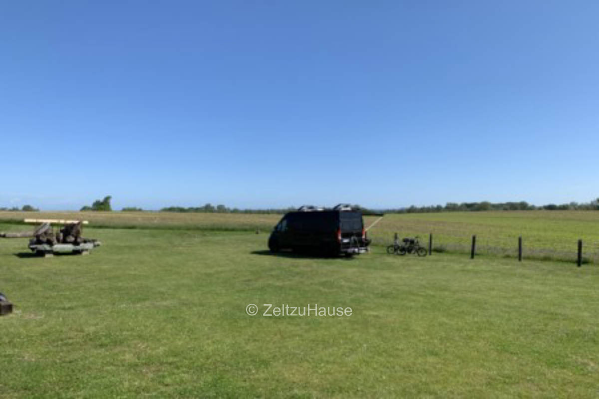 Campsite at the Wohlenberger Wiek not far from the Baltic Sea