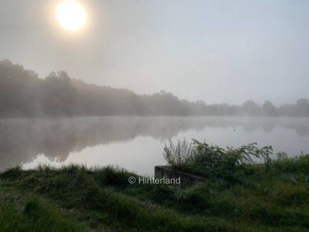 Pitch by the lake in the province