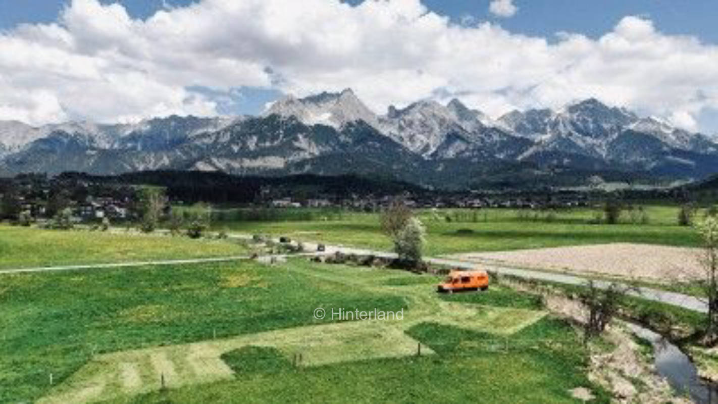 S'Biberplatzl mit Bergkulisse am Steinernen Meer