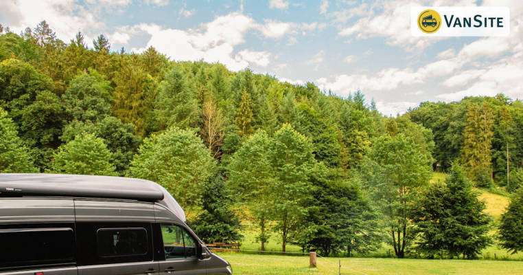 Natural Camping RV Parking Spot at the Forest Edge in the Sauerland