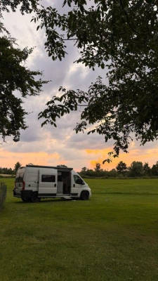 Idyllic spot on the farm by the Baltic Sea