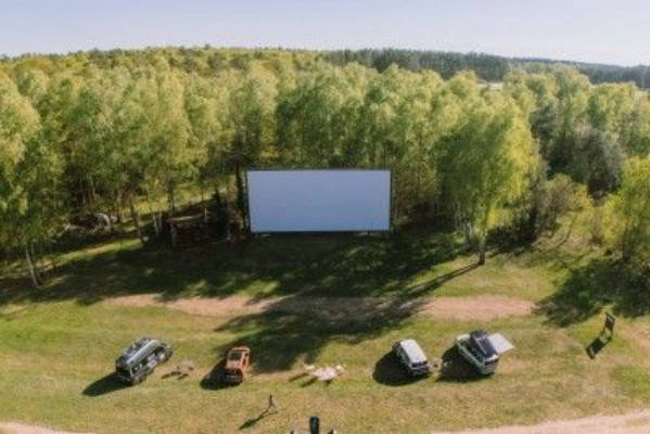 Overnight stay at the iconic drive-in cinema