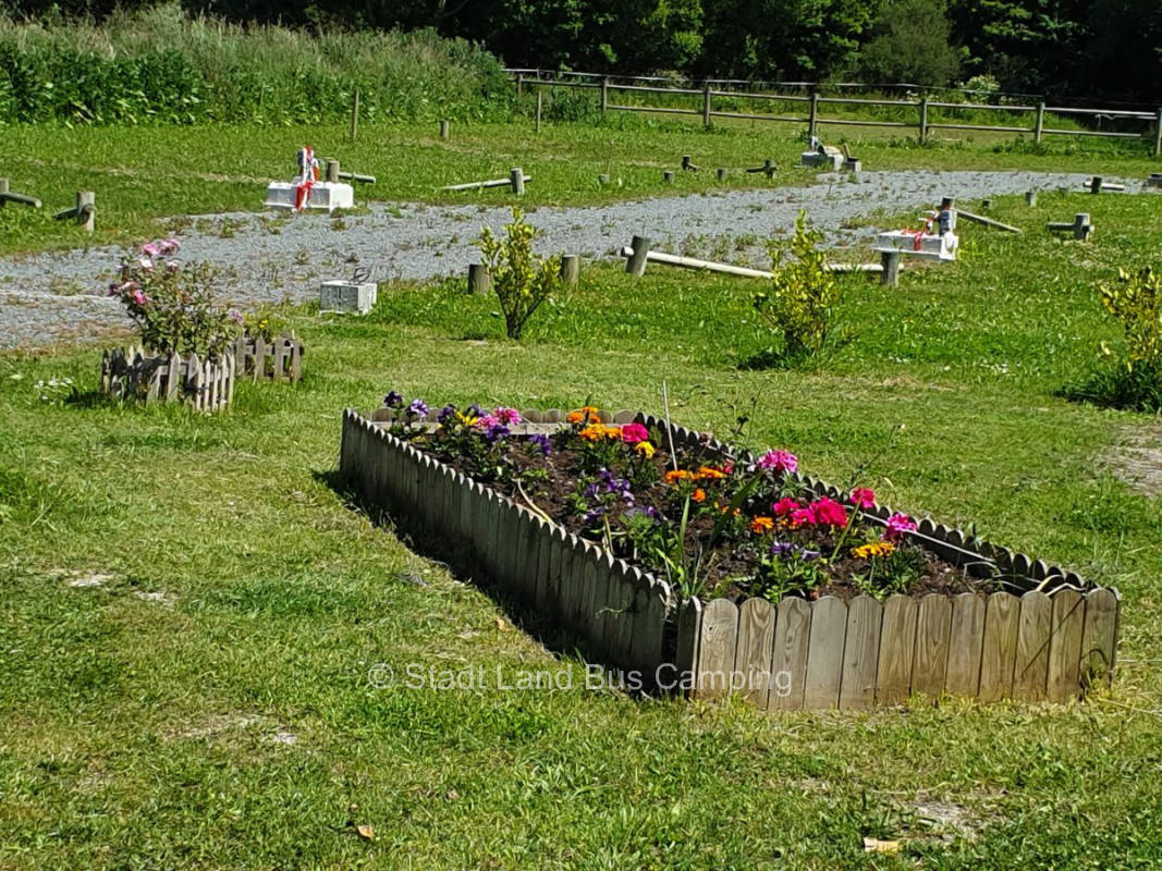 aire de repos à la ferme du havre de Créances (rest area at the Havre de Créances farm)