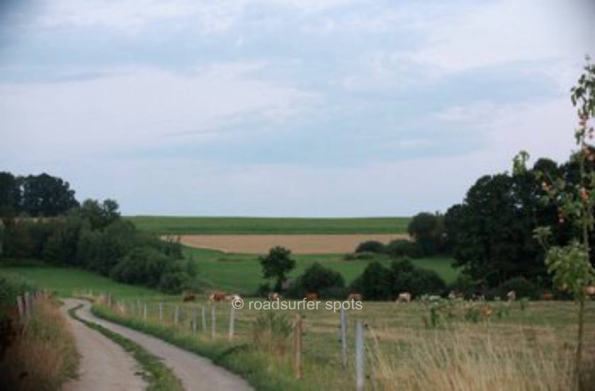Stellplatz auf der Wiese