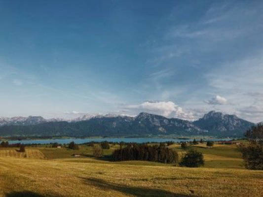 View into the lovely Allgäu