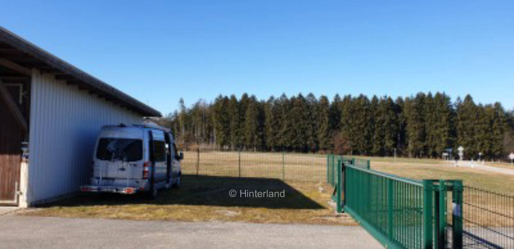 Stellplatz auf dem Bauernhof mit Dam- und Rotwild 