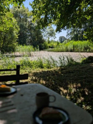 Natural Biotope Pitch by the Pond in North Frisia