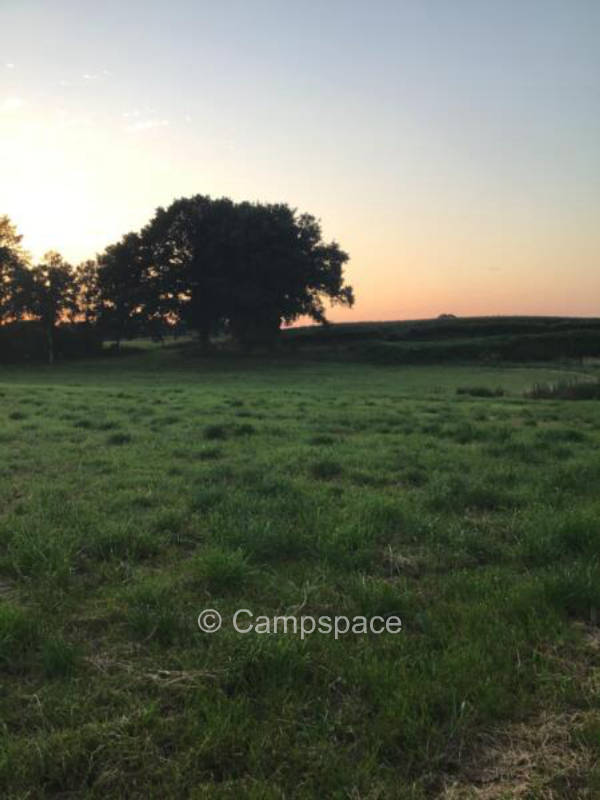 Nature camping near the mouth of the Elbe