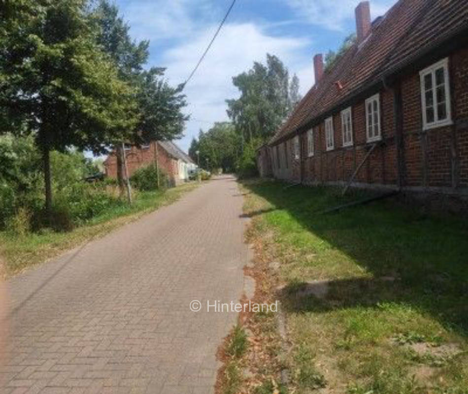 Place quiet and village between the Baltic Sea and the Peene River