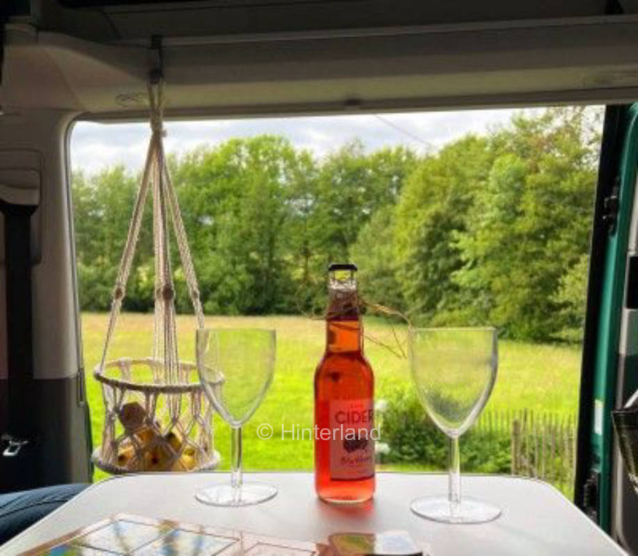 Steffi's Mühle nahe Biggesee, Platz mit Ausblick 