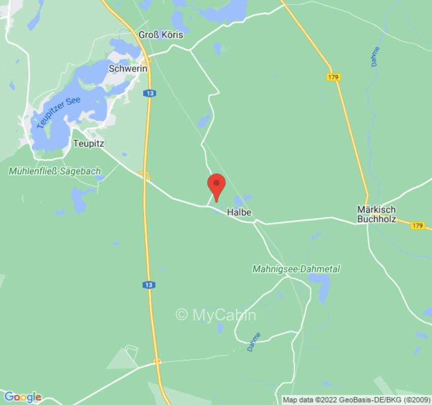 Large nature garden near Berlin and Spreewald